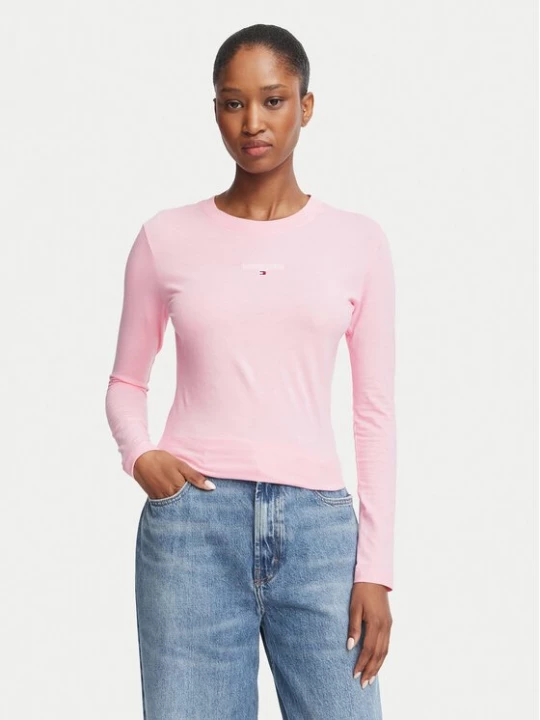 Obrázek produktu Tommy Jeans Halenka Classic Logo DW0DW23248 Světle růžová Slim Fit