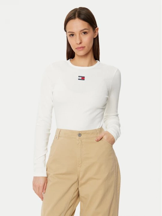 Obrázek produktu Tommy Jeans Halenka DW0DW20178 Bílá Slim Fit