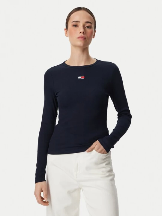 Obrázek produktu Tommy Jeans Halenka DW0DW20178 Tmavomodrá Slim Fit