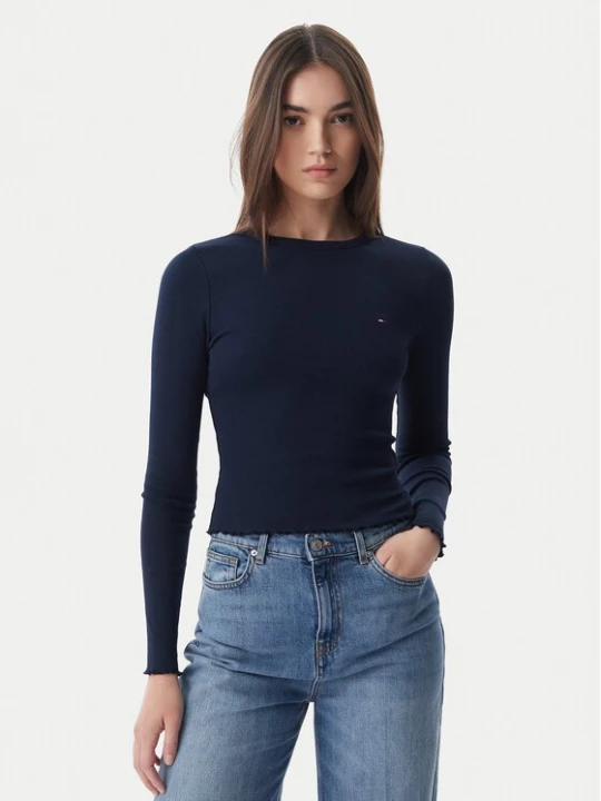 Obrázek produktu Tommy Jeans Halenka DW0DW22783 Tmavomodrá Slim Fit