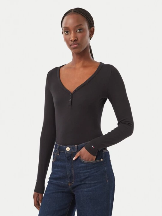 Obrázek produktu Tommy Jeans Halenka DW0DW23259 Černá Slim Fit
