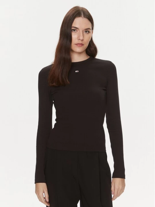 Obrázek produktu Tommy Jeans Halenka Essential DW0DW17387 Černá Slim Fit