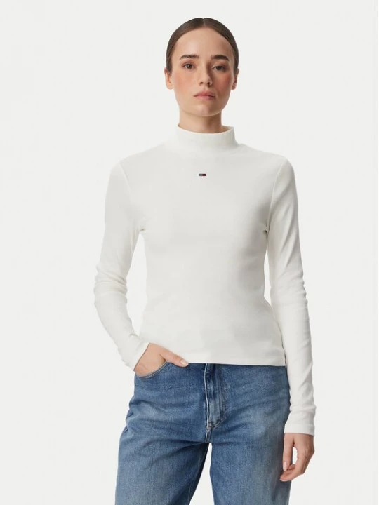 Obrázek produktu Tommy Jeans Halenka Essential DW0DW19830 Bílá Slim Fit