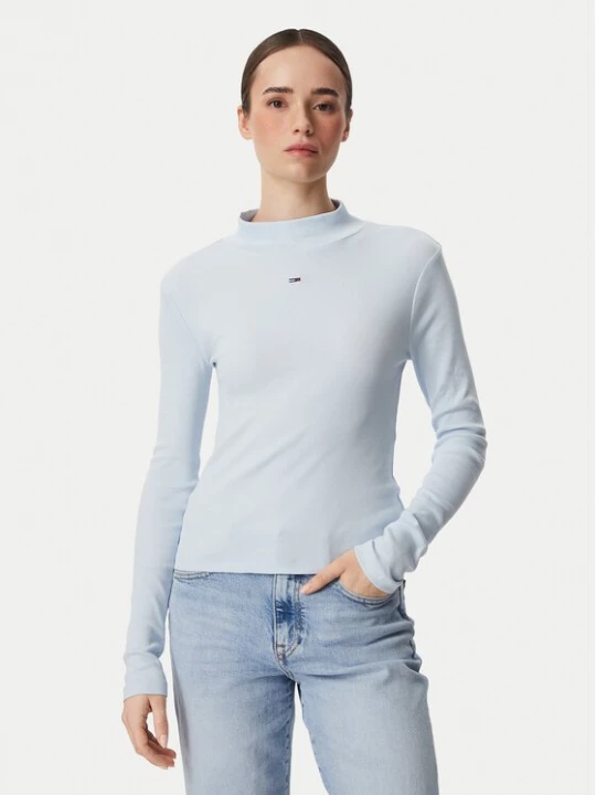 Obrázek produktu Tommy Jeans Halenka Essential DW0DW19830 Světle modrá Slim Fit