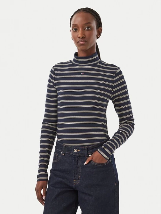 Obrázek produktu Tommy Jeans Halenka Essential DW0DW19830 Tmavomodrá Slim Fit