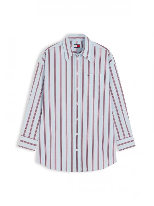 Obrázek produktu Tommy Jeans Halenka 'Essential' světlemodrá / fialová / červená