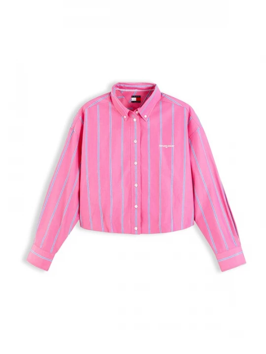 Obrázek produktu Tommy Jeans Halenka nebeská modř / pink / bílá