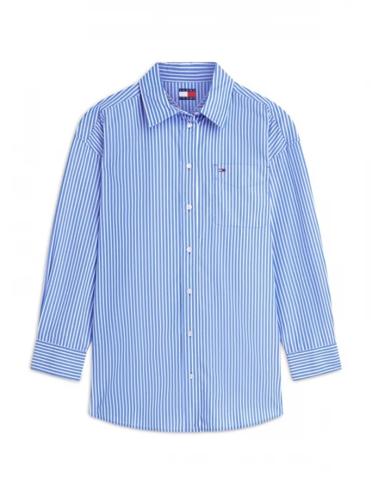 Obrázek produktu Tommy Jeans Halenka 'Oversized Fit' královská modrá / bílá