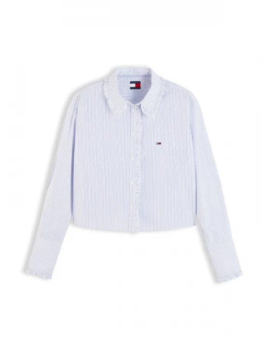 Obrázek produktu Tommy Jeans Halenka světlemodrá / červená třešeň / bílá
