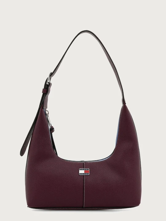Obrázek produktu Tommy Jeans hobo kabelka dámská z imitace kůže burgundské