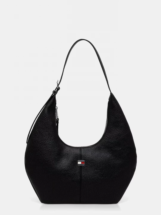 Obrázek produktu Tommy Jeans hobo kabelka dámská z imitace kůže černá