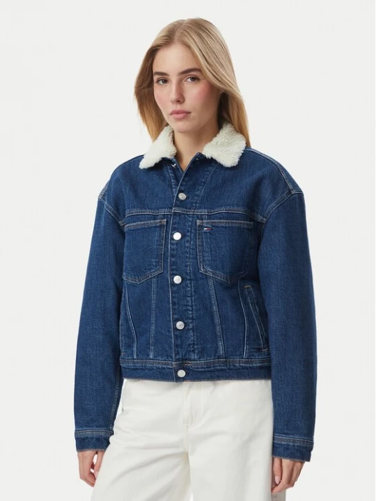 Obrázek produktu Tommy Jeans Jeansová bunda Archive Teddy DW0DW23519 Modrá Regular Fit