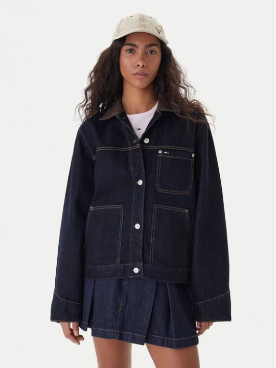 Obrázek produktu Tommy Jeans Jeansová bunda Chore DW0DW21981 Tmavomodrá Regular Fit