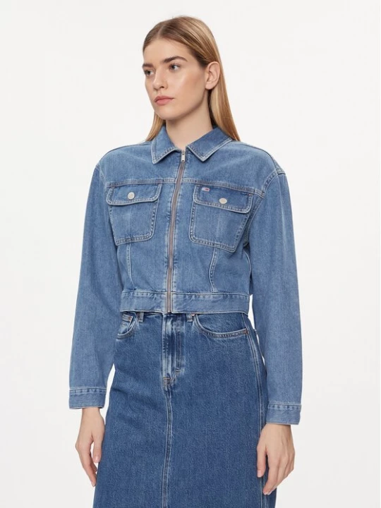 Obrázek produktu Tommy Jeans Jeansová bunda Claire DW0DW17656 Modrá Regular Fit