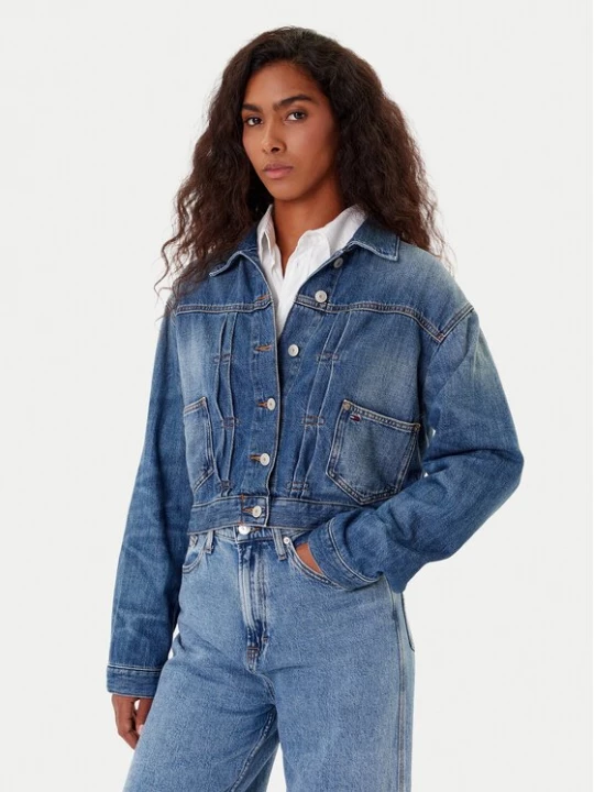 Obrázek produktu Tommy Jeans Jeansová bunda DW0DW21061 Tmavomodrá Regular Fit