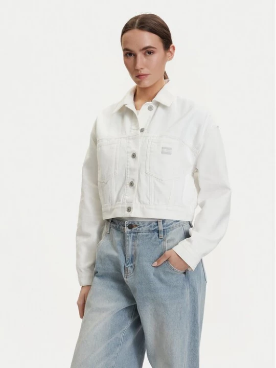 Obrázek produktu Tommy Jeans Jeansová bunda DW0DW21979 Bílá Oversize