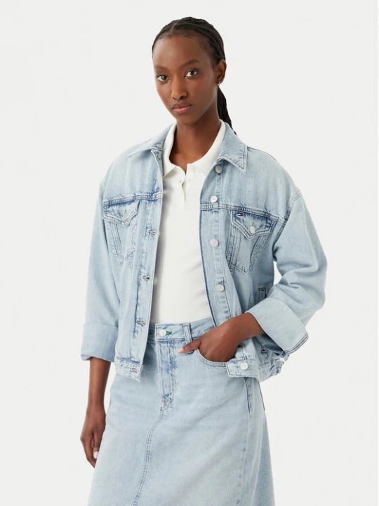 Obrázek produktu Tommy Jeans Jeansová bunda DW0DW23471 Modrá Relaxed Fit