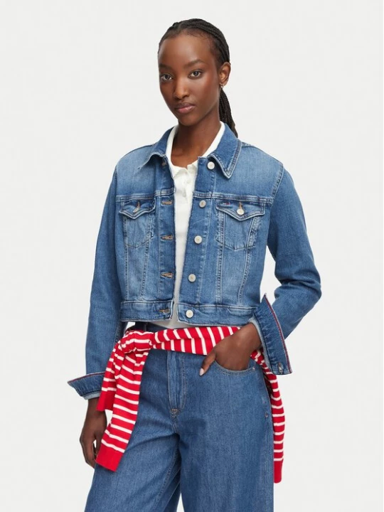 Obrázek produktu Tommy Jeans Jeansová bunda Trucker DW0DW22898 Modrá Slim Fit
