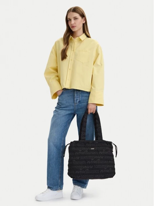 Obrázek produktu Tommy Jeans Kabelka Tjw Icon Nylon Tote Aop AW0AW18649 Černá