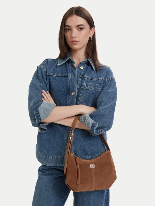 Obrázek produktu Tommy Jeans Kabelka Tjw Slouchy Suede Shoulder Bag AW0AW18859 Hnědá
