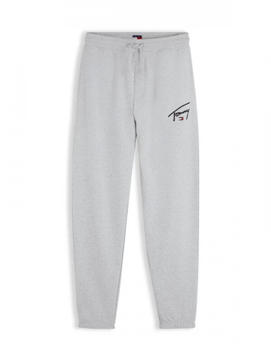 Obrázek produktu Tommy Jeans Kalhoty 'SIGNATURE' námořnická modř / světle šedá / červená třešeň