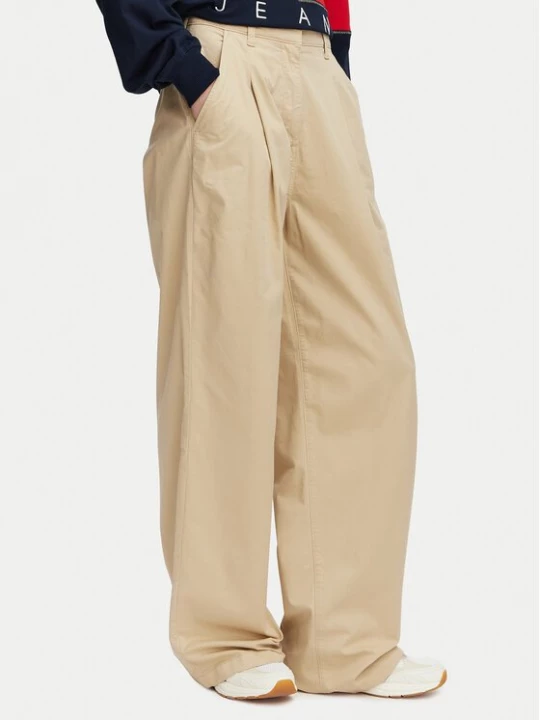 Obrázek produktu Tommy Jeans Kalhoty z materiálu DW0DW21698 Béžová Regular Fit