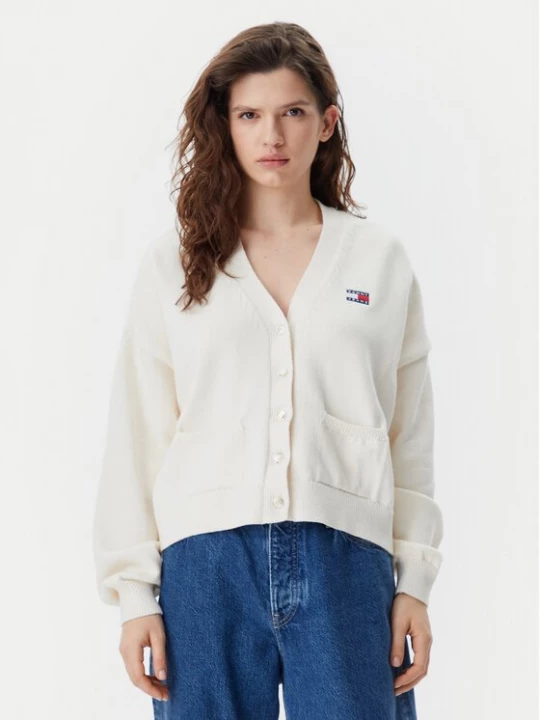 Obrázek produktu Tommy Jeans Kardigan DW0DW20257 Béžová Relaxed Fit
