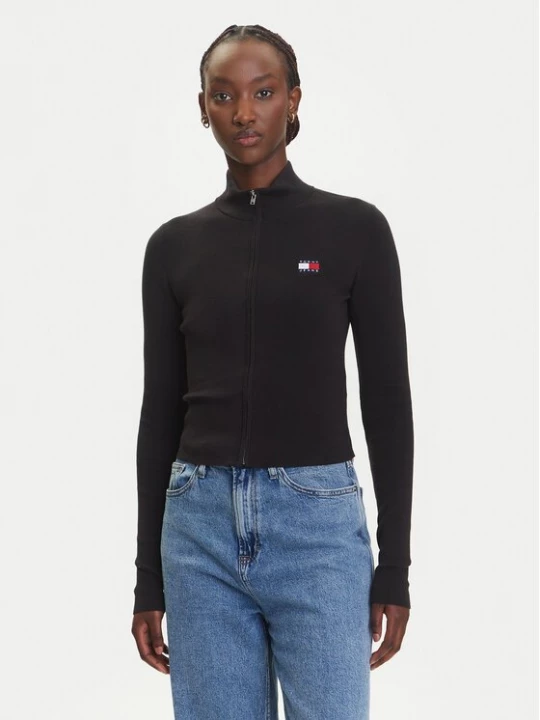 Obrázek produktu Tommy Jeans Kardigan DW0DW20967 Černá Slim Fit
