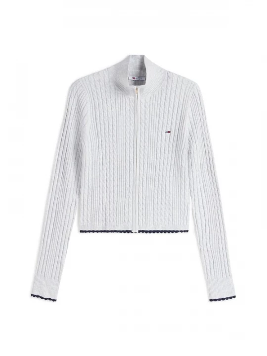 Obrázek produktu Tommy Jeans Kardigan šedá / černá