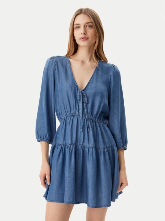 Obrázek produktu Tommy Jeans Každodenní šaty DW0DW20612 Modrá Relaxed Fit