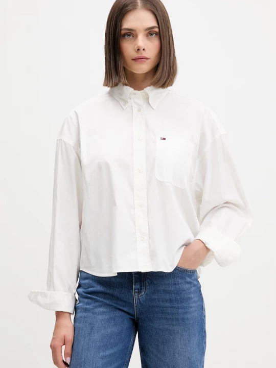 Obrázek produktu Tommy Jeans košile dámská bavlněná béžová
