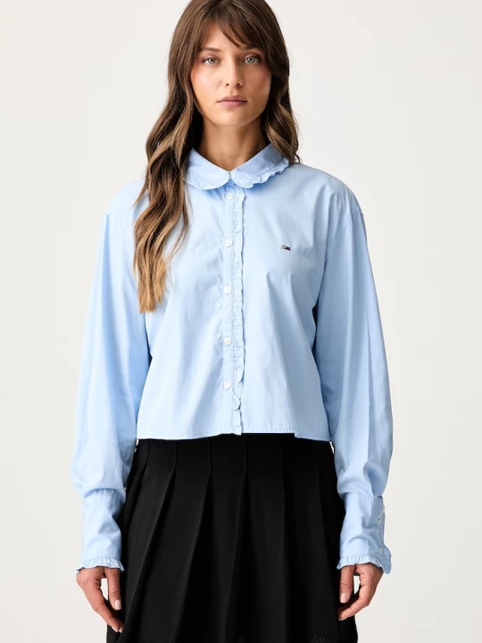 Obrázek produktu Tommy Jeans košile dámská bavlněná modrá