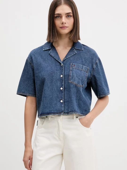 Obrázek produktu Tommy Jeans košile dámská džínová námořnická modř