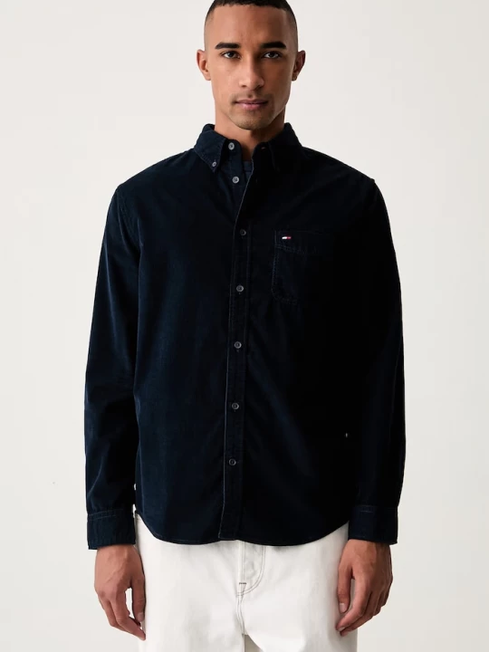 Obrázek produktu Tommy Jeans košile dětská manšestrová námořnická modř