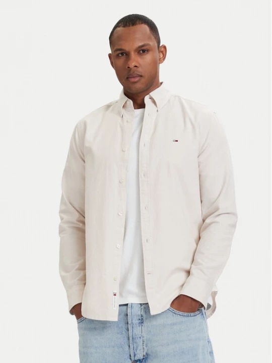 Obrázek produktu Tommy Jeans Košile DM0DM21298 Světle béžová Regular Fit