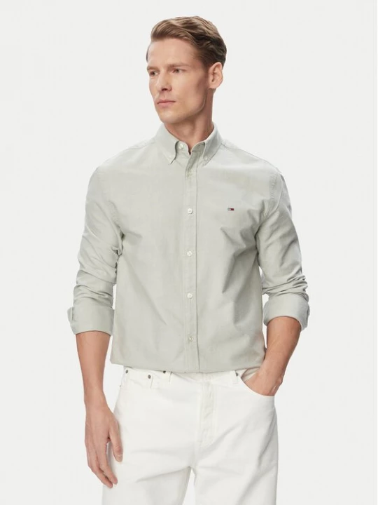 Obrázek produktu Tommy Jeans Košile DM0DM21298 Zelená Regular Fit