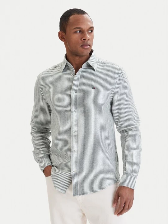Obrázek produktu Tommy Jeans Košile DM0DM22755 Zelená Regular Fit