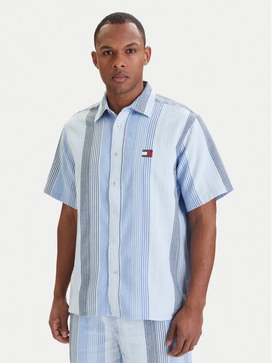 Obrázek produktu Tommy Jeans Košile DM0DM22789 Světle modrá Relaxed Fit