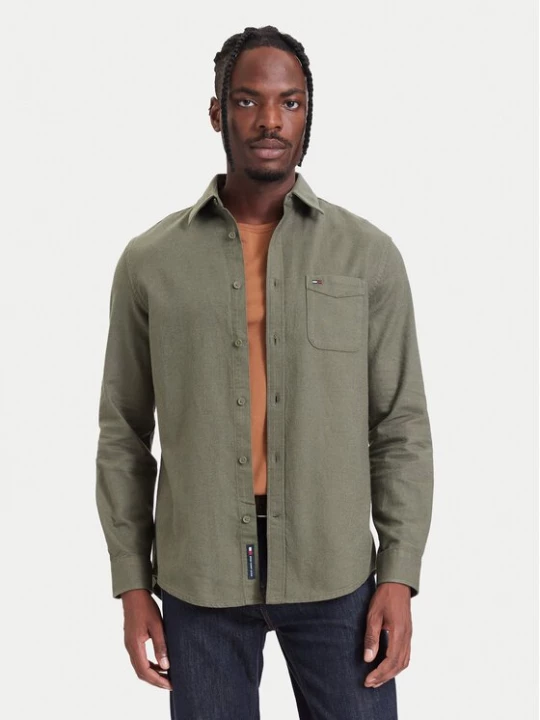 Obrázek produktu Tommy Jeans Košile DM0DM23529 Zelená Regular Fit