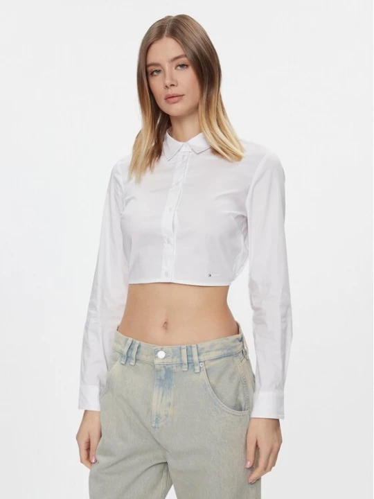 Obrázek produktu Tommy Jeans Košile DW0DW17344 Bílá Slim Fit