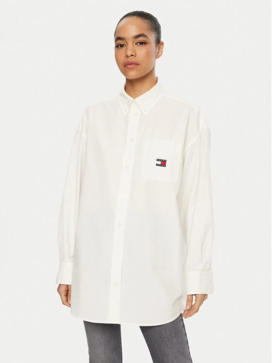 Obrázek produktu Tommy Jeans Košile DW0DW19357 Bílá Oversize