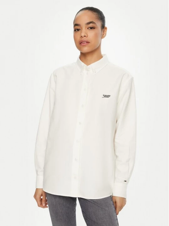 Obrázek produktu Tommy Jeans Košile DW0DW19358 Bílá Relaxed Fit