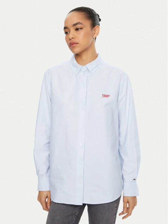 Obrázek produktu Tommy Jeans Košile DW0DW19358 Světle modrá Relaxed Fit