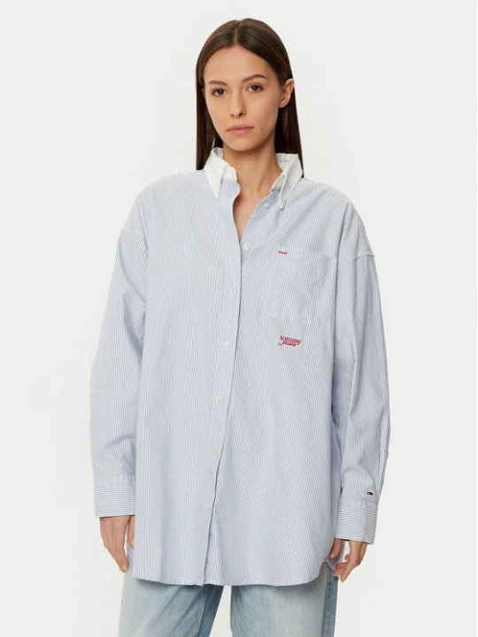 Obrázek produktu Tommy Jeans Košile DW0DW20209 Modrá Oversize