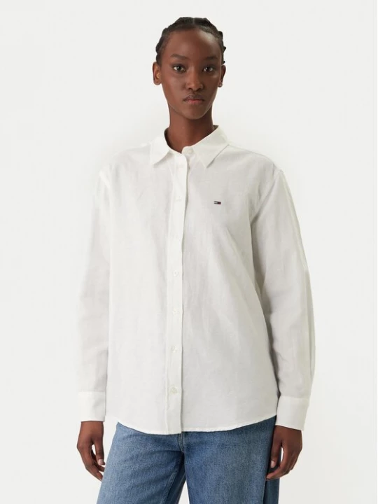 Obrázek produktu Tommy Jeans Košile DW0DW22209 Bílá Relaxed Fit