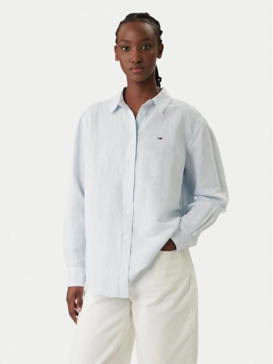 Obrázek produktu Tommy Jeans Košile DW0DW22209 Světle modrá Relaxed Fit