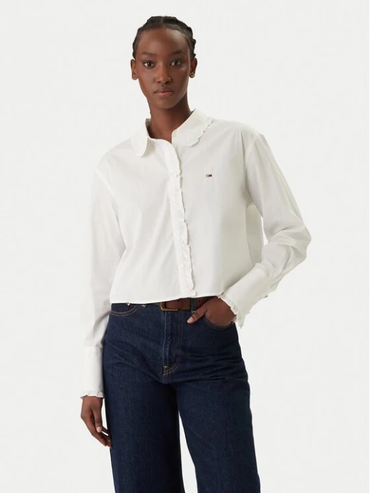 Obrázek produktu Tommy Jeans Košile DW0DW22767 Bílá Relaxed Fit
