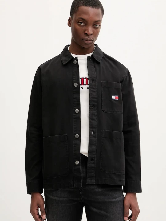 Obrázek produktu Tommy Jeans košile pánská bavlněná černá