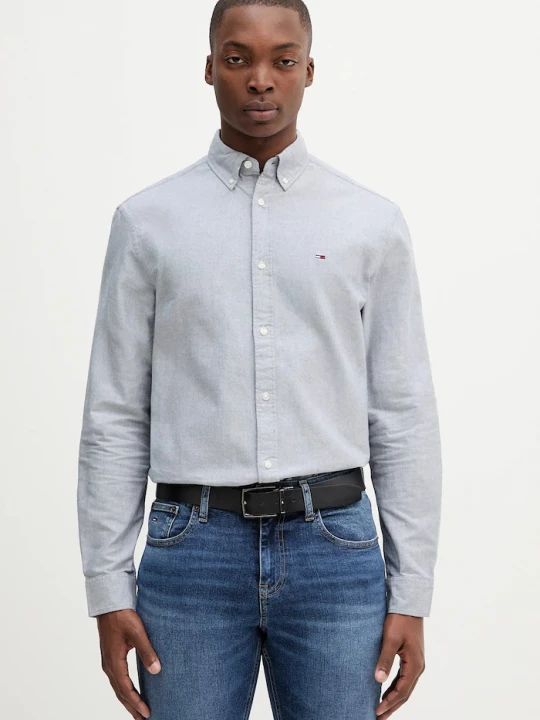Obrázek produktu Tommy Jeans košile pánská bavlněná modrá