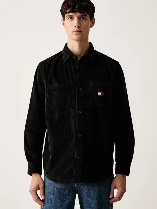 Obrázek produktu Tommy Jeans košile pánská manšestrová černá